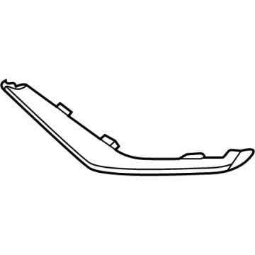 GM 84636641 Bezel, Silver, Front Outer Driver Side