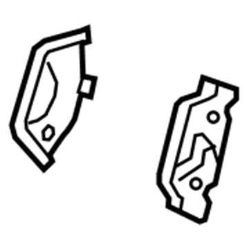 GM 84082724 Armrest Bracket, Black, Rear