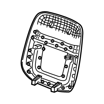 GM 84356709 Seat Back Panel, Black, Front