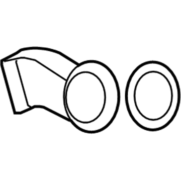 GM 22729359 Outer Duct, Driver Side