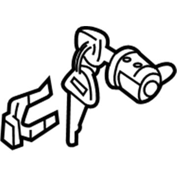 Chevy Tracker Door Lock Cylinder - 91175208
