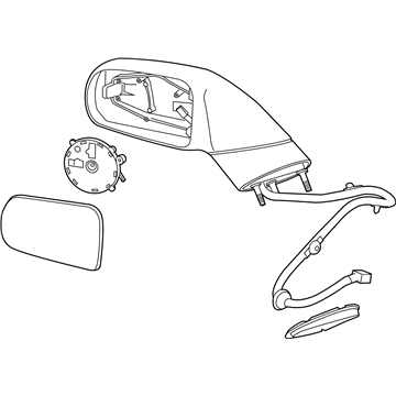 Chevy Side View Mirrors - 22961818