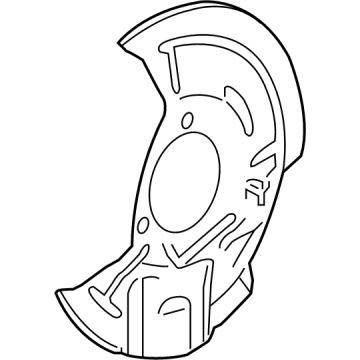Chevy Trailblazer Brake Backing Plate - 42640094