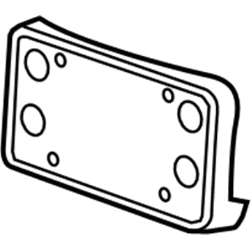 GM 20965342 License Bracket, Front