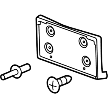 Cadillac 23158734 License Bracket