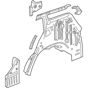 GM 84652842 Wheelhouse Assembly, Lower Inner Passenger Side