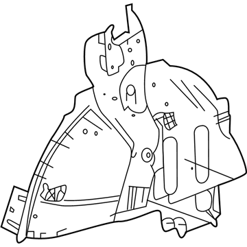 GM 84856569 Inner Wheelhouse, Rear Driver Side