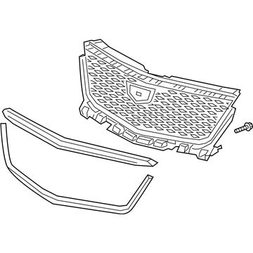 GM 84758559 Grille Assembly, Black, Front