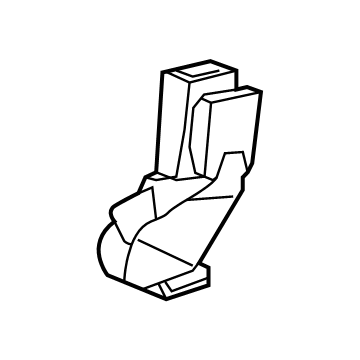 GM 84815169 Buckle, Jet Black, Passenger Side