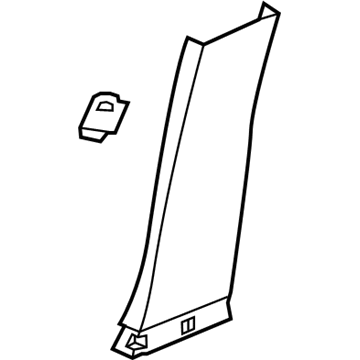 GM 22914804 Lower Center Pillar Trim, Driver Side