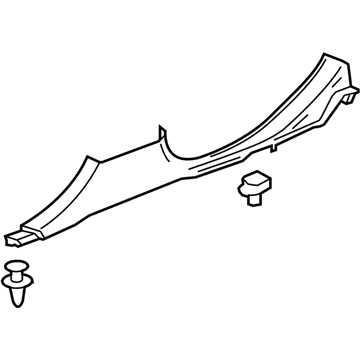 GM 23304109 Rear Sill Plate, Driver Side