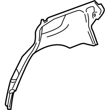 GM 22851809 Outer Wheelhouse, Rear Inner Passenger Side