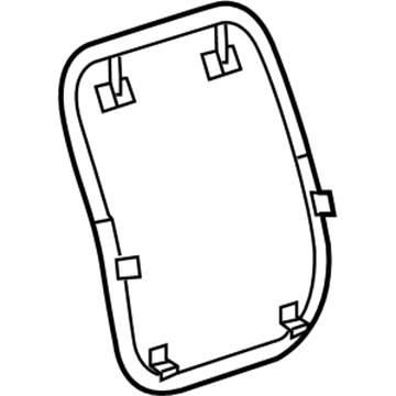 GM 20972446 Seat Back Panel, Titanium, Front