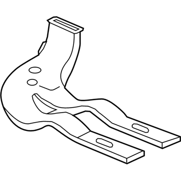 GM 39044134 Rear Duct, Driver Side