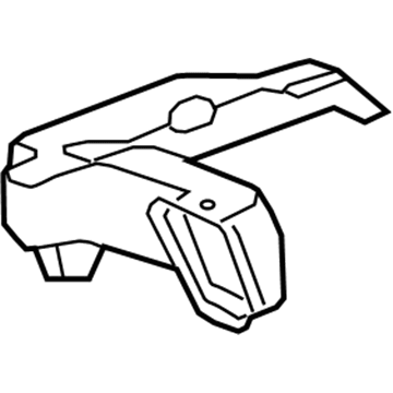 GM 13367736 Floor Duct, Passenger Side