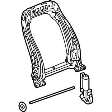 Chevy 13578620 FRAME,PASSENGER SEAT BACK(INCLUDES 11,13)(POWER)(W/O MEMORY)