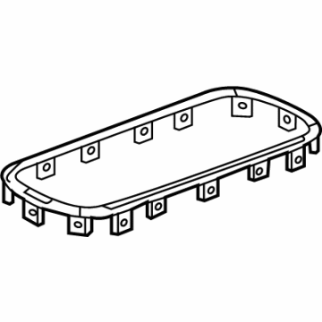 GM 85557943 Trim Plate, Black Chrome, Front