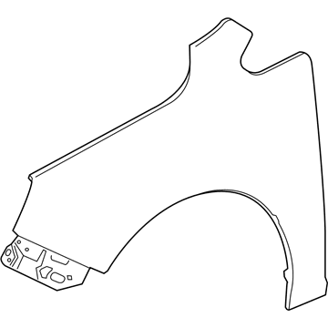 GM 22905632 Fender, Front Driver Side