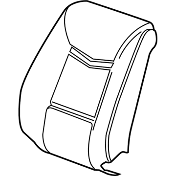 GM 84354885 Seat Back Cover, Black, Front