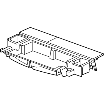 GM 22944118 Storage Tray, Titanium, Rear