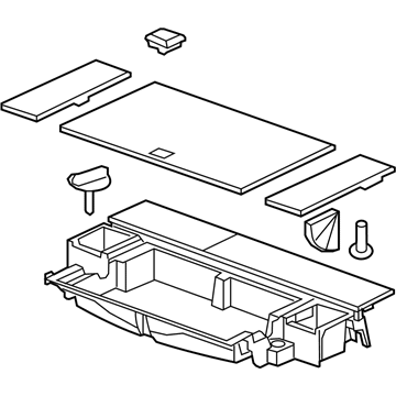 GM 25878204 Storage Tray, Rear