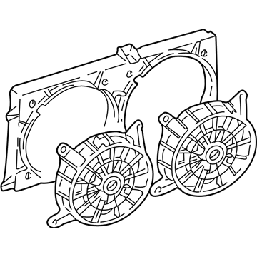 2004 Chevy Classic Fan Shroud - 88957397