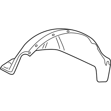 GM 15132712 Fender Liner, Front Driver Side