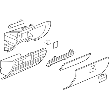 Saturn 96837507 Glove Box