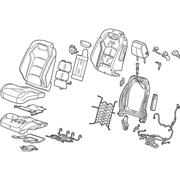 Chevy 84862714 COVER,FRONT SEAT BACK(INCLUDES 2)(JET BLACK)(*KIT2)
