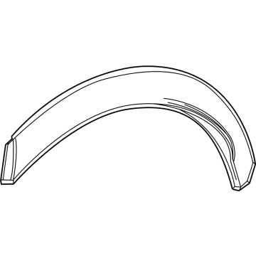 Cadillac 87821159 MOLDING,REAR WHEEL OPENING REAR(INCLUDES 8,9)(BLACK)