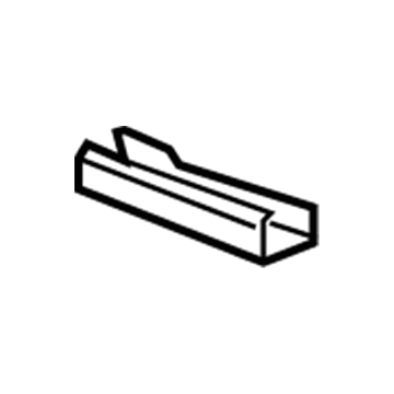 GM 23244556 Track Cover, Black, Front