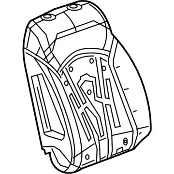 GM 84151978 Seat Back Pad, Front