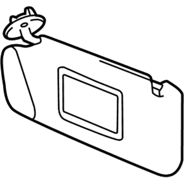 GM 42478247 Sunvisor, Passenger Side