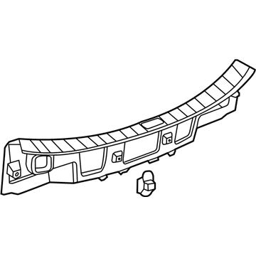 GM 23173834 Rear Panel Trim, Black