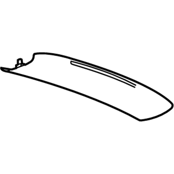 GM 15820951 Trim Panel, Black, Rear