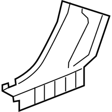 GM 20989150 Lock Pillar Reinforcement, Passenger Side