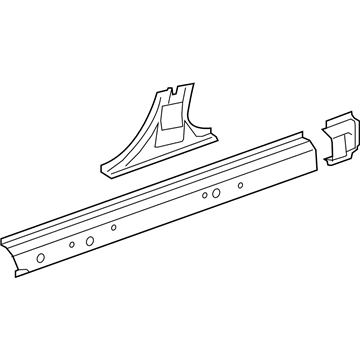 GM 23168982 Inner Rocker, Driver Side