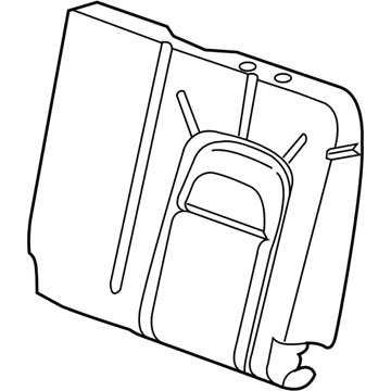 GM 84664219 Seat Back Pad, Rear