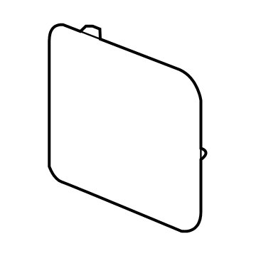 GM 84173404 Extension Panel Cover, Jet Black, Passenger Side