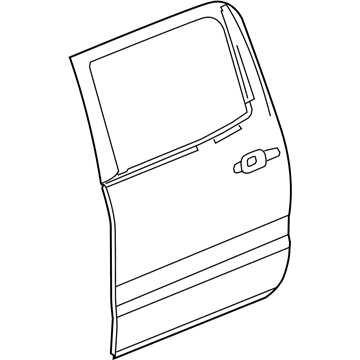 GM 23453680 Outer Panel, Rear Driver Side