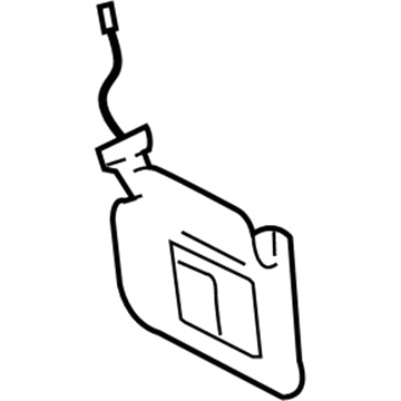 GM 15197941 Sunshade, Driver Side