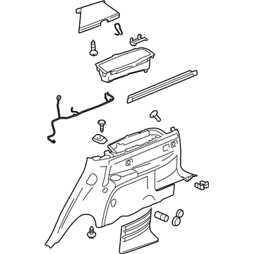 Cadillac 25852467 Lower Quarter Trim