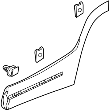 GMC Door Moldings - 84538084