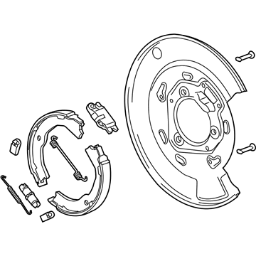 Cadillac SRX Brake Backing Plate - 22851542