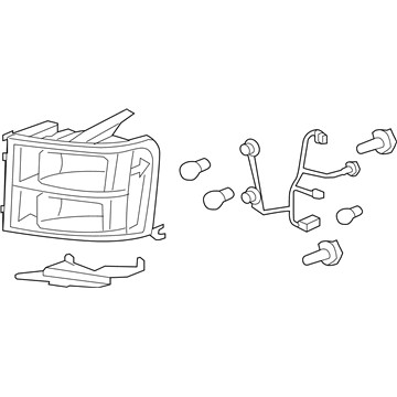 GM 22853029 Headlamp Assembly, Front Driver Side