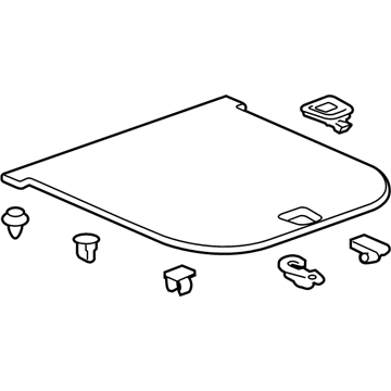 GM 20926357 Floor Cover, Jet Black, Rear