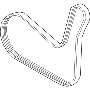 GM 12629347 Serpentine Belt, Green Line