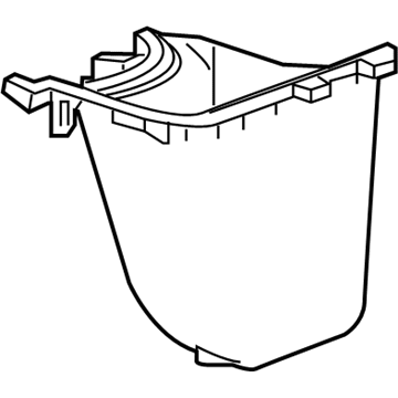 GM 42492292 Tray, Jet Black, Passenger Side
