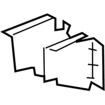 GM 15258225 Rail End, Driver Side
