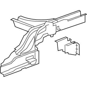 GM 20838157 Rail Assembly, Rear Passenger Side